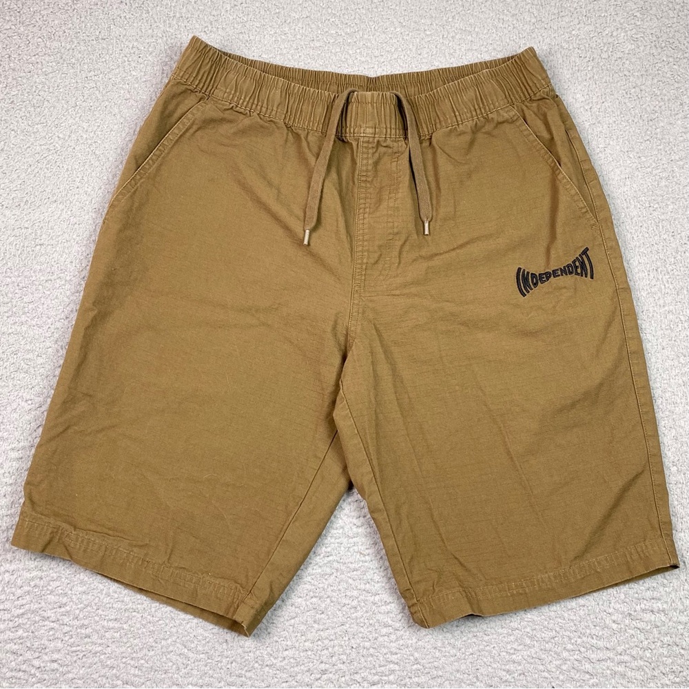 Independent Trucks Shorts Men's Sz M Elastic Waist Drawstring Ripstop Skateboard